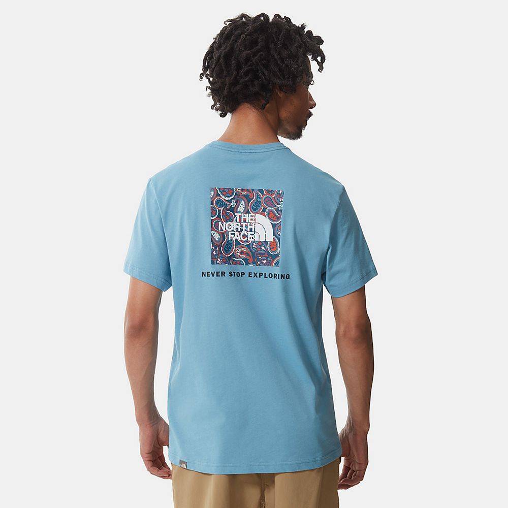 The North Face T-Shirts Mens Australia - The North Face Redbox Blue (ALZ-256071)